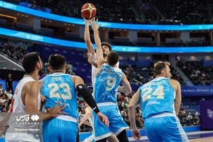 دیدار تیم ملی بسکتبال ایران مقابل تیم ملی قزاقستان 