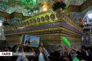  تشییع پیکر ۲ شهید مدافع حرم در قم