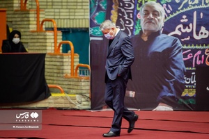 سخنرانی سیدرضا صالحی‌امیری رئیس کمیته ملی المپیک مراسم تشییع پیکرمحمد رضا  یزدانی خرم در فدراسیون والیبال