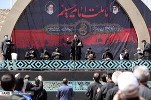 مدیحه سرایی میثم افتخاری در اجتماع عاشورایی  حسینیان دارالارشاد اردبیل