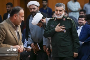 حضور  سردار امیرعلی حاجی‌زاده فرمانده نیروی هوافضای سپاه در دانشگاه علم و صنعت