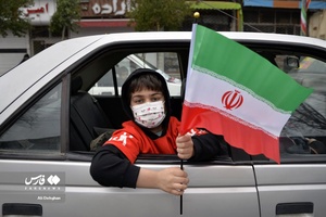 مراسم راهپیمایی خودرویی و موتوری یوم الله 22 بهمن گرگان