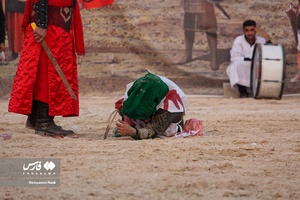  تعزیه خوانی عاشورای حسینی در لامرد