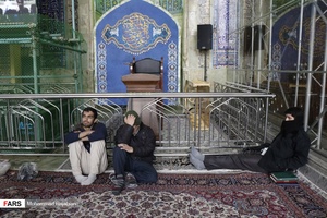 مراسم معنوی اعتکاف در حرم مطهر رضوی