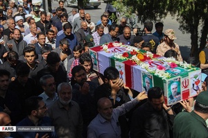 تشییع پیکر پاک و مطهر شهید محمد رضا بیات  در خمین