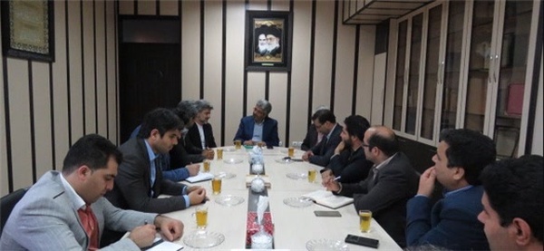 جلسه گروه اقتصادی بنیاد مستضعفان کشور با فرماندار خوسف
