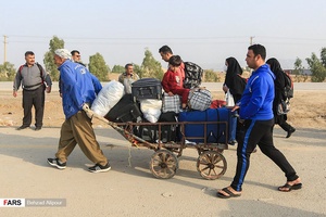 پس آنگه اربعین دیگر آور/ گزارش تصویری کاروان اربعین حسینی در مرز مهران
