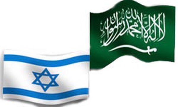 پرچم عربستان و پرچم اسرائیل