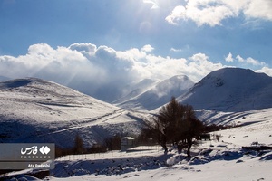 طبیعت برفی روستای «لیقوان» تبریز