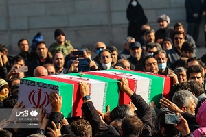تشییع پیکر مطهر هشت شهید گمنام دفاع مقدس در تبریز