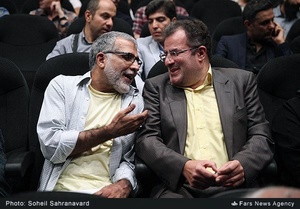 محمود گبرلو و بهروز افخمی در اکران خصوصی فیلم سینمایی«هیهات»
