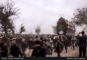 آیین نخل گردانی در مزینان سبزوار