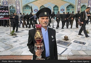 استقبال مردم گرگان از پیرغلامان حسینی در شهرستان گرگان