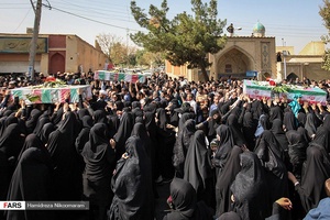 تشییع پیکر مطهر ۵ شهید تازه تفحص و شناسایی شده دفاع مقدس و دو شهید مدافع حرم در اصفهان