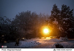 شب سرد زمستانی تهران