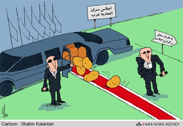 اجلاس اتحادیه عرب، سوریه را متهم به کاربردسلاح های شمیمایی جنگ کرد!/ کارتون: شاهین کلانتری