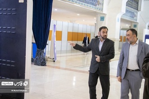 بازدید پیام تیرانداز مدیرعامل خبرگزاری فارس از غرفه خبرگزاری فارس