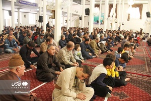 تجمع نمازگزاران پاوه در حمایت از فلسطین