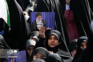 اجتماع بانوان حوزوی در حمایت از مردم مظلوم فلسطین