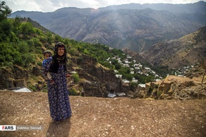 یکی از اهالی روستای ژیوار منطقه هورامان 