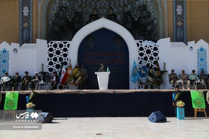صبحگاه «عهد سربازی» در مسجد مقدس جمکران
