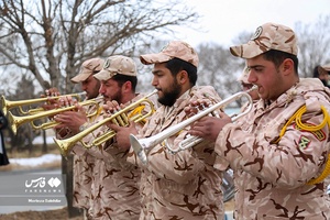 تشییع شهید گمنام در شهرک صنعتی شهرکرد