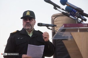 سخنرانی سردار رحیمی در رزمایش اقتدار نوروزی پلیس تهران