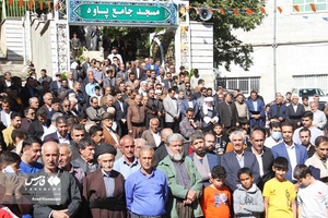 تجمع نمازگزاران پاوه در حمایت از فلسطین