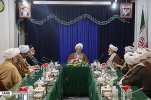 گزارش تصویری: دیدار نماینده ولی فقیه در سپاه با مراجع تقلید