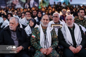 سردار حسن کرمی فرمانده یگان های ویژه فراجا در پنجمین یادواره شهیدان یگان‌های ویژه فراجا 