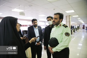بازدید سردار سعید منتظرالمهدی معاون فرهنگی اجتماعی و سخنگوی فرماندهی کل انتظامی کشور از تحریریه خبرگزاری فارس