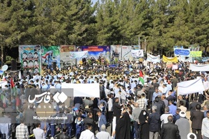 حماسه حضور خراسان‌جنوبی‌ها در راهپیمایی 13 آبان