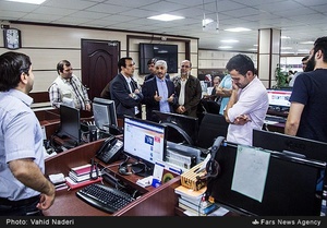 بازدید اصغر آبخضر قائم‌مقام شورای هماهنگی تبلیغات اسلامی از تحریریه خبرگزاری فارس