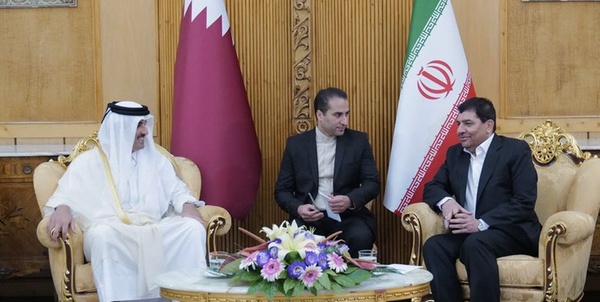 امیر قطر و محمد مخبر