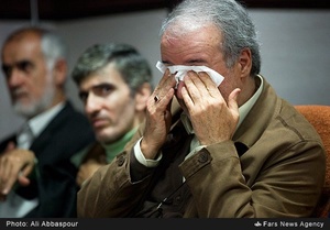 ابراز احساسات مرتضی سرهنگی به هنگام مدیحه سرایی سعید حدادیان
