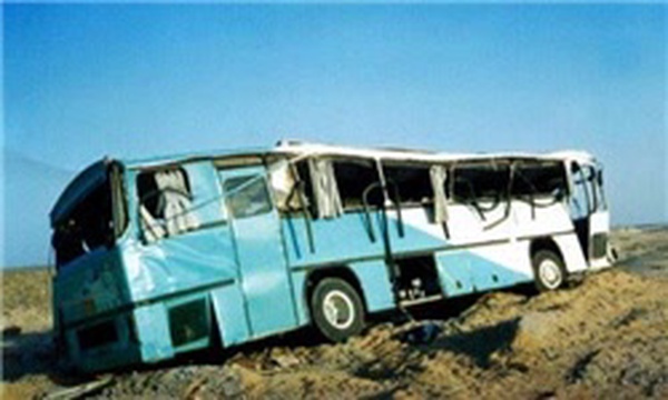 تصادف اتوبوس در مصر