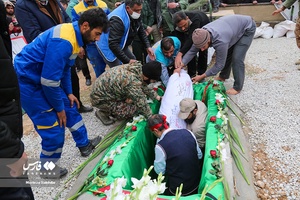 تشییع شهید گمنام در شهرک صنعتی شهرکرد