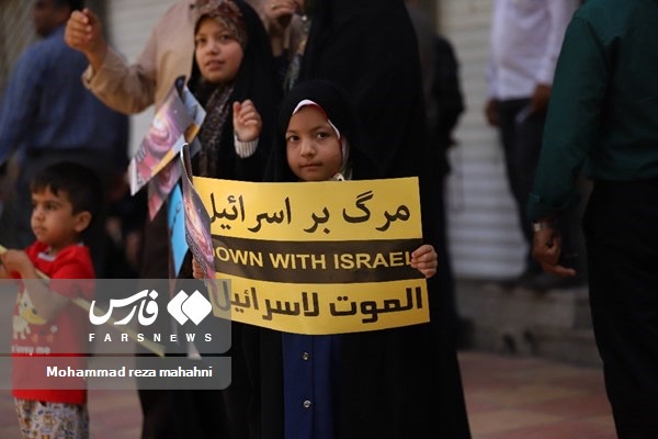 قابی متفاوت از راهپیمایی روز قدس در کرمان