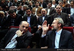 علی لاریجانی رئیس مجلس شورای اسلامی در مراسم روزجهانی پست