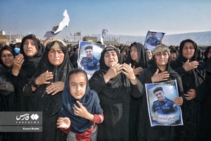 تشییع باشکوه پیکر شهید مدافع امنیت «ایوب رومیانی»