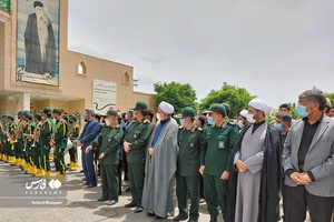 تشییع پیکر مطهر شهید پاسدار محمود آبسالان در زاهدان