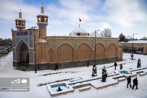 جلوه‌گری برفِ چله زمستان در اردبیل