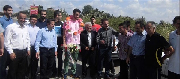 استقبال نصیری رینه بسکتبال آمل