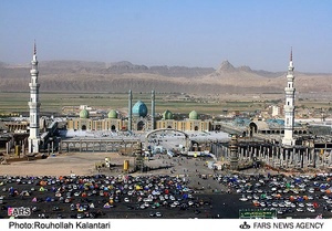 معکس هوایی مسجد مقدس جمکران