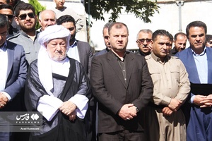 تجمع نمازگزاران پاوه در حمایت از فلسطین
