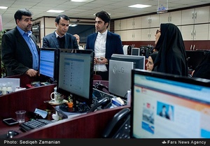 بازدید عباس کبریایی زاده رئیس هیئت مدیره سازمان تامین اجتماعی از تحریریه خبرگزاری فارس