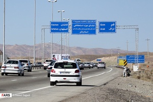 ترافیک در اتوبان تهران - قم