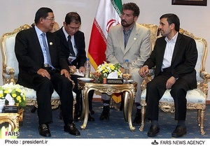 دیدار نخست وزیر کامبوج با محمود احمدی نژاد