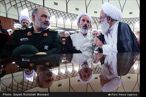 حضور سردار سلامی در اجلاسیه اساتید سطوح عالی حوزه در حمایت از مردم مظلوم یمن