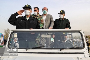 سردار قاسم رضایی جانشین فرمانده کل انتظامی کشور، سردار رحیمی رئیس پلیس تهران و محسن منصوری استاندار تهران 
